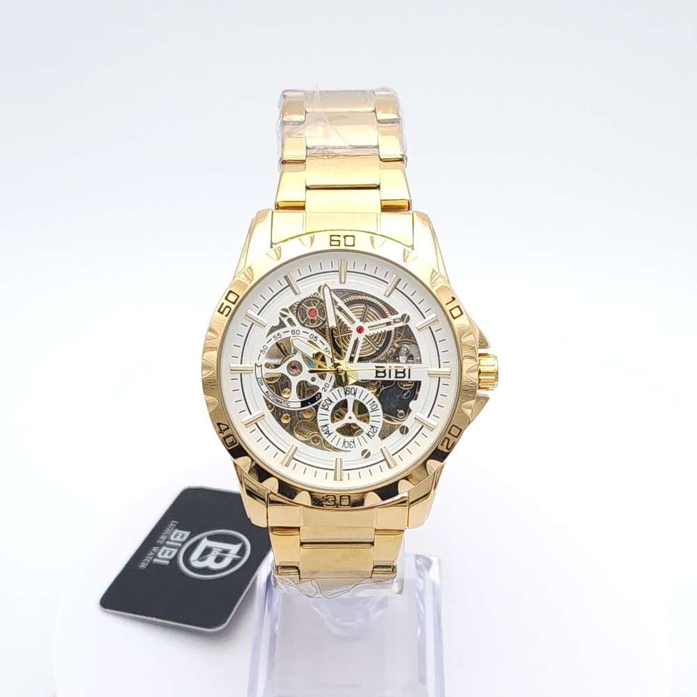 BIBI Skeleton Automatic Watch Gold 42mm - Picture 5 of 17